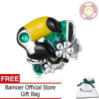 BAMOER 925เงินสเตอริง,Toucan ป่าเสน่ห์สำหรับผู้หญิงเครื่องประดับแฟชั่นเครื่องประดับการทำสร้อยข้อมือด้วยตนเอง SCC2520