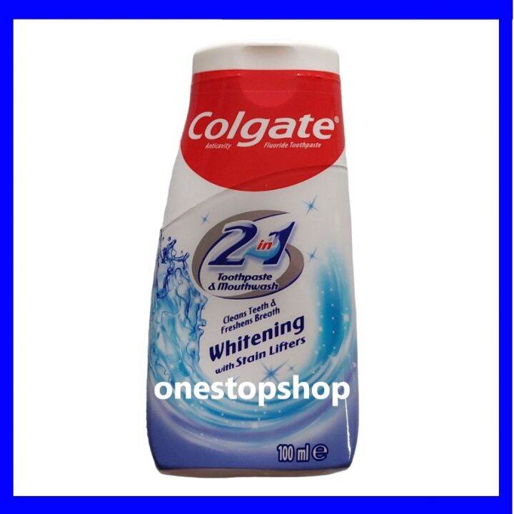 Colgate 2in1 Whitening Toothpaste & Mouthwash 100mL Lazada PH