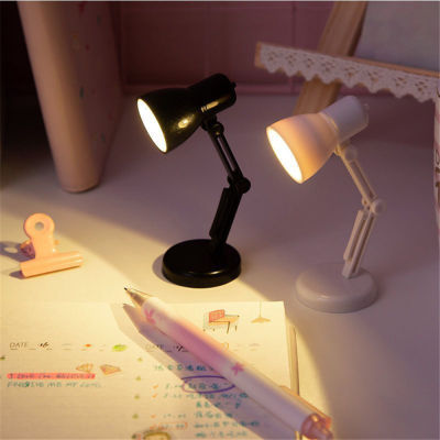 【Decoration】Mini Collapsible Portable LED Eye Protection Table Lamp Clipped Reading Warm Light Night Light Working Study Bedside Book Light Battery Po