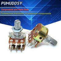 ◑✸☼ 5PCS B1K B2K B5K B10K B20K B100K B250K B1M 6Pin Shaft WH148 15MM Amplifier Dual Stereo Potentiometer 1K 2K 5K 10K 50K 100K 250K