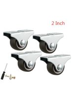 4 Pcs/Lot 2 Inch Directional Wheel Drawer Pulley Bookcase Furniture Guide Rubber Silent Caster Roller