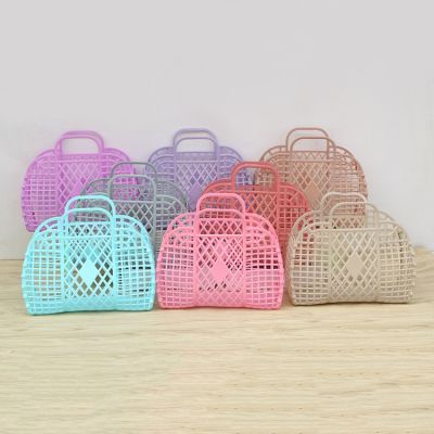 【YF】 1pcs the Wash Storage Basket Bathroom Laundry Foldable Mesh Portable Plastic Sundries Assemble