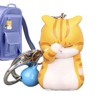Cute Cat Keychain Cute Cartoon Cat Keyring Bag Pendant With Lobster Clasp Keychain Pendant Key Lanyard Women Girls Funny Birthda