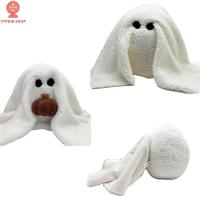 YTPDIB ของเล่นยัดไส้ GUS The Ghost ผี3D โยนหมอน ตุ๊กตาฮาโลวีน โซฟาที่บ้าน ขนปุยฟู หมอนฟักทองฟักทอง ของขวัญวันฮาโลวีน