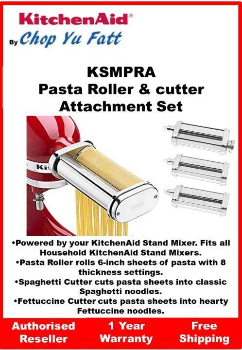 Kitchenaid Ksmpra Pasta Roller And Cutter Attachment Set Lazada