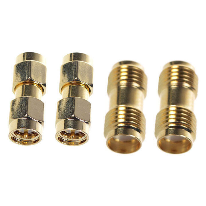 2-pcs-sma-male-to-sma-male-plug-2-pcs-sma-female-to-sma-female-jack-rf-coaxial-adapter-connector