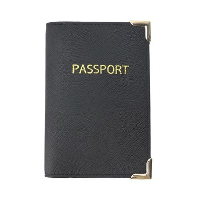 New fashion saffiano leather customed initial letters travel accessories passport holder cover business passport wallet