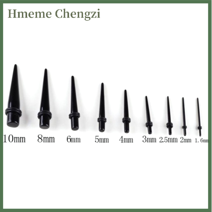 Hmeme 2Pcs Ear Piercing Stretching Kit 00G16G Tapers Plug Tunnel