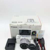 Canon m10 พร้อม​เลนส์​ ​​​สภาพ​ใหม่ การทำงานเต็ม​ระบบ​ เมนูไทย หน้าจอปรับกางได้ มีกล่อง