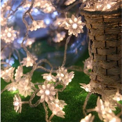 【✴COD✴】 wangshenghui 10เมตร50นำดอกบัวดอกไม้ประดับพวงไฟเทพนิยายพวงดอกไม้ Led ไฟส่องสว่างตกแต่งบ้านปาร์ตี้งานแต่งงานวันหยุด