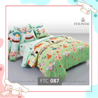 FOUNTAIN ชุดผ้าปู / นวม FTC 087 CINNAMOROLL ชินนาม่อนโรล ผ้าปู ผ้านวม 3.5 5 6 ฟุต wonderful bedding bed ชุดผ้าปู ชุดที่นอน ชุดเครื่องนอน ชุดผ้านวม