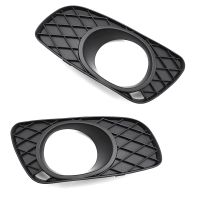 2 PCS Bumper Fog Light Grille Protective Cover Fog Lamp Foglight Frame Hood Left/Right Front Parts for SMART FORTWO 451 2008-2012