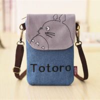 2020 New Style Hanging Neck Mobile Phone Bag Womens Canvas Small Bag Mini Coin Purse Vertical Korean Version Mobile Phone Bag Crossbody Bag 【OCT】