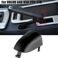 【DT】 hot  Car Handbrake Handle Lever Cover For VOLVO S40 V50 C30 C70 2006-2012 31329236 Handbrake Handle Cap Accessories