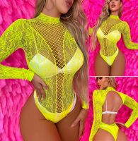 ZZOOI Sexy lingerie lace Babydoll plus size perforate Underwear Sleepwear Teddies Bodysuits Sleepwear body suits sexy nightwear bikini