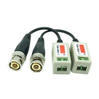 [LWF ร้อน] UTP 2ชิ้น (1คู่) AHD/CVI/TVI บิด BNC กล้องวงจรปิดวิดีโอ Balun Passive รับส่งสัญญาณ UTP Balun BNC Cat5กล้องวงจรปิด UTP วิดีโอ Balun