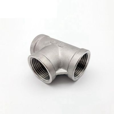 1/8 39; 39; - 2 39; 39; BSP Female Thread 304 Stainless Steel Equal 3 Ways Tee Type Water Pipe Fitting SS304 Joint Connector