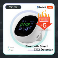 Tuya Smart CO2 Meter Detector การผลิตทางการเกษตรเรือนกระจกคาร์บอนไดออกไซด์อุณหภูมิความชื้น Sensor Air Quality Monitor