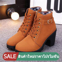 HOT Martin Boots รองเท้าบูทมาร์ตินอินเทรนด์มีสไตล์และสะดวกสบายร้านค้าในพื้นที่จัดส่งฟรี ส้นสูง