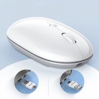 ZZOOI Jelly Comb Wireless Mouse USB Type-C Mice Rechargeable Bluetooth 4.0 Mouse Dual Model Ultra-thin Light Office Noiseless Mice