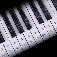 37/49/54/61/88 Key Piano Stickers PVC Transparent Piano Keyboard Piano Stave Electronic Keyboard Name Note Sticker Accessories