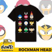 ROCKMAN HEAD TSHIRT BLACK