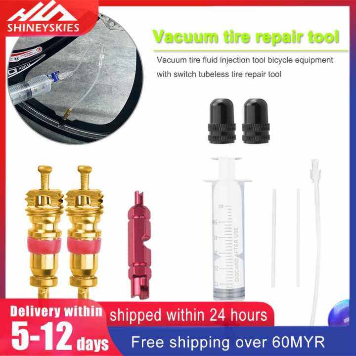 AU 60ml Bike Tubeless Tyre Sealant Injector Kit MTB Road Bicycle Repair Tool Lazada