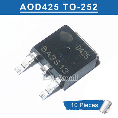 10ชิ้น AOD425 D425 TO-252 SMD P-Channel 30V MOSFET ทรานซิสเตอร์ใหม่เดิม