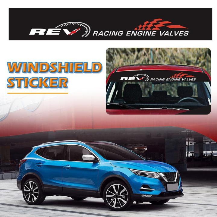 REV Car Front Windshield Sticker Auto Windscreen Window Styling PVC Decal