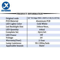 3V 548Mm Led Backlight Strip สำหรับ Haier 42นิ้วขอบ FHD-1 REV1.0 1R1L 0374A LE42K 42E61HR 42E70RG 42E72RA 42E85RS