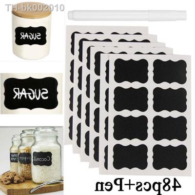 □ Erasable Blackboard Sticker Craft Kitchen Jars Organizer Labels Chalkboard Chalk Board Sticker Black Board