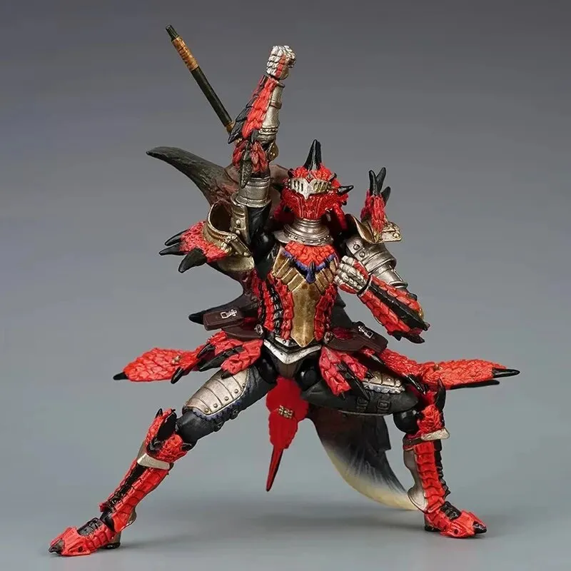 17cm Monster Hunter Liberdade Unir Jinou/Rathalos Figura Anime Revoltech  Yamaguchi Action Figure Hunter Espadachim Presentes Estatueta