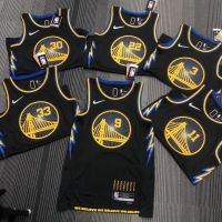 The most popular high-quality jersey [Hot pressed]2022 NBA Golden State Warriors 75th Anniversary Basketball Jersey Curry Thompson City Edition Jersey Vest