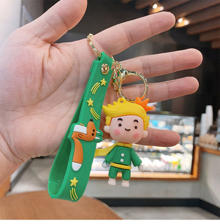 cartoon-cute-little-prince-keychain-acrylic-3d-character-doll-pendant-key-rings-trinket-props-bag-hanging-jewelry-accessories