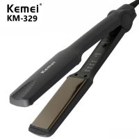 [ จัดส่งด่วน ] เครื่องหนีบผม Kemei KM-329 ใหม่คลิปหนีบผมเซรามิกแบบปรับได้เหล็กดัดผมหวีผมตรงอัตโนมัติ