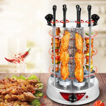 Commercial Heavy Duty 8 Gas Burners Smokeless Kebab Skewer BBQ Grill Machine