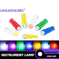 UHUASENG 10Pcs COB T5 Led Bulb Car Dashboard Light W3W Instrument Neo Wedge Warning Indicator Plate Panel Meter Signal Lamp 12V Work Safety Lights