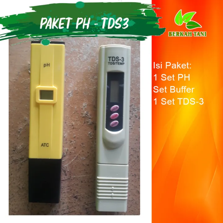 Paket Alat Ukur PH Meter Dan TDS Tester Digital Air Akuarium Hidroponik ...