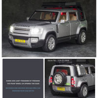 132 Land Rover Defender ล้อแม็ก D Iecast รถของเล่นรุ่นประตูสามารถเปิดดึงกลับแสงเสียงโลหะยานพาหนะของเล่นรถตกแต่ง