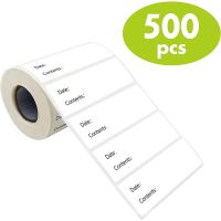 【CW】♠✿  500Pcs Removable Freezer Food Labels Roll Resistant Paper Storage Stickers Containers  Adhesive