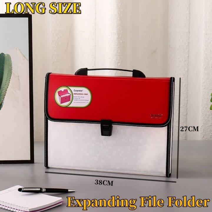 Folder File Organizer Long Expanding File Folder 13 Pockets File Bag