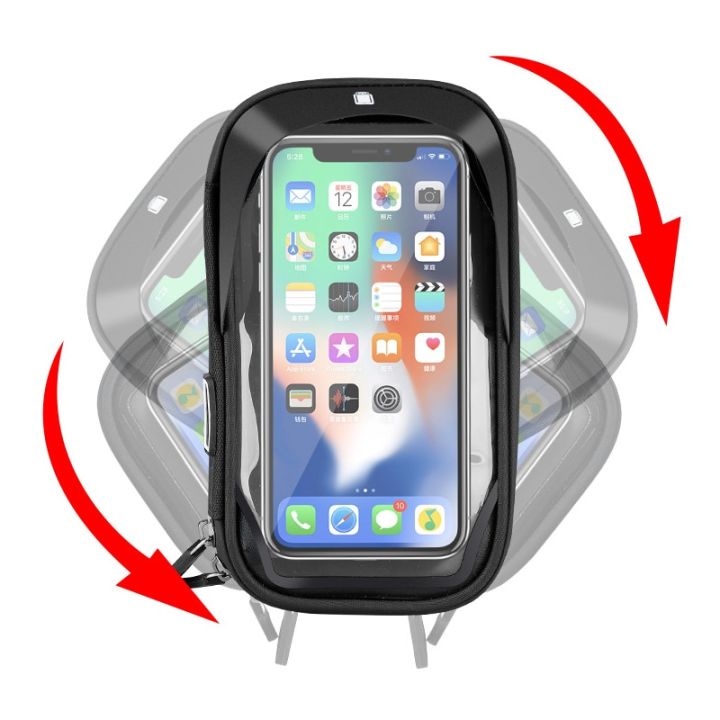 6-4-inch-waterproof-bicycle-phone-holder-stand-motorcycle-handlebar-mount-bag-cases-universal-bike-scooter-cell-phone-bracket