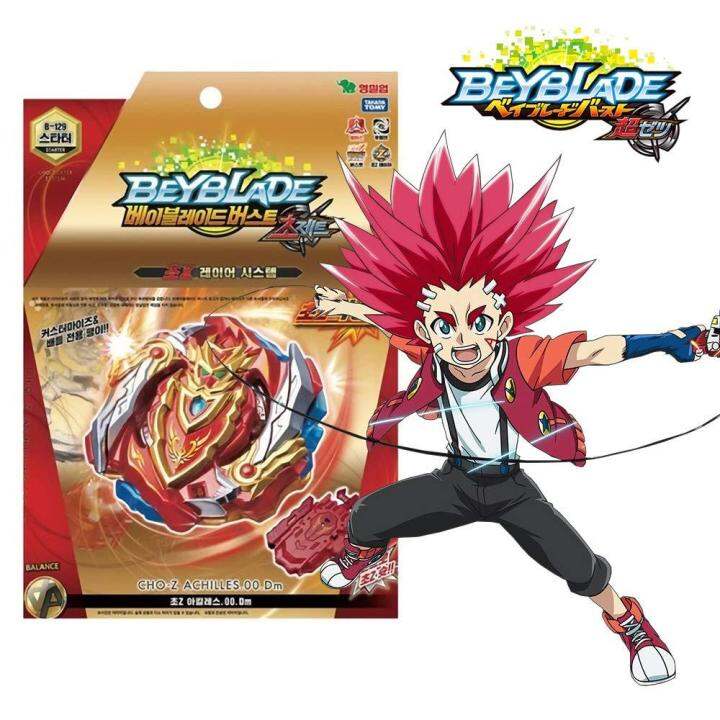 [authentic ] Takara Tomy B 129 Beyblade Burst Cho Super Z Achilles 00 Dm Long Lr Launcher