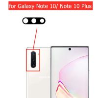 2 ชิ้นสําหรับ Samsung Galaxy Note 10 / Note 10 Plus กล้อง เลนส์แก้วด้านหลังเลนส์กล้องด้านหลังพร้อมอะไหล่ทดแทนกาว 3M