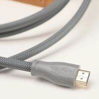 สายเคเบิลความเร็วสูง HDMI รุ่นอีเธอร์เน็ต2.0 4K 2160P 60HZ 3D พร้อมไนลอนถักพอร์ตชุบทอง24K แบบตัวผู้กับตัวผู้