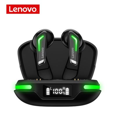 ZZOOI Original Lenovo GM3 TWS Wireless Bluetooth Headphone with Digital Display Low Latency Gaming Headset Earphone Noise Cancelling