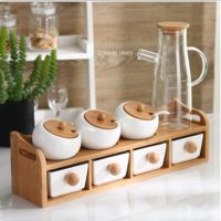 hotx【DT】 Household Seasoning Pot Set Bottle and Pepper Supplies with Lid Cookie Jar