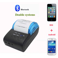 Mini Portable 58mm Bluetooth Android 4.0 Thermal POS Printer 58 MM เครื่องพิมพ์ใบเสร็จแบบพกพา เชื่อมต่อบลูทูธได้ สำหรับวินโดว์ แอนดรอยด์ ไอโอเอส