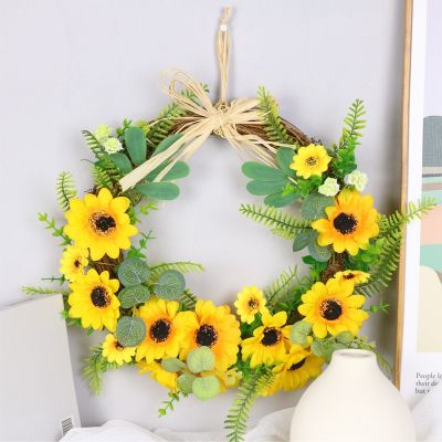 [COD] idyllic sunflower artificial flower living room shopping mall spring decorations