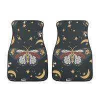 (HOT)Boho Bohemian Butterfly Car Mats, Bohemian Car Floor Mats,อุปกรณ์ตกแต่งรถยนต์น่ารัก,เสื่อรถ,Boho Car Decor